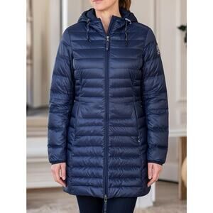PARAJUMPERS Irene Super Light Weight Down‎ Jacket Size XS Navy Blue